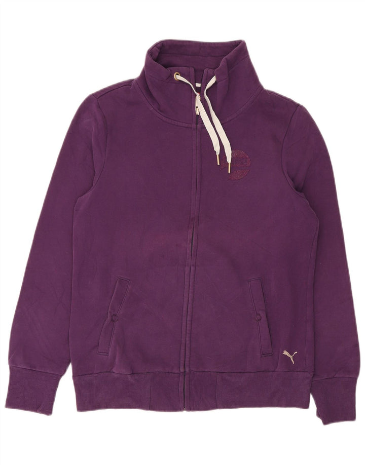 Puma Γυναικεία αθλητική φόρμα Top Jacket UK 14 Large Purple Polyester