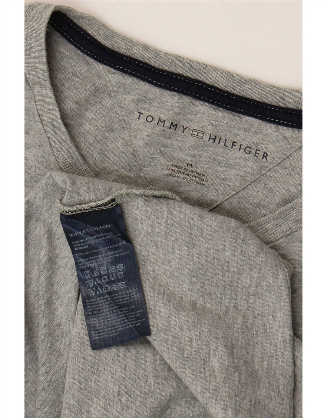 Ανδρικό T-Shirt Tommy Hilfiger Top Μεσαίο γκρι βαμβακερό