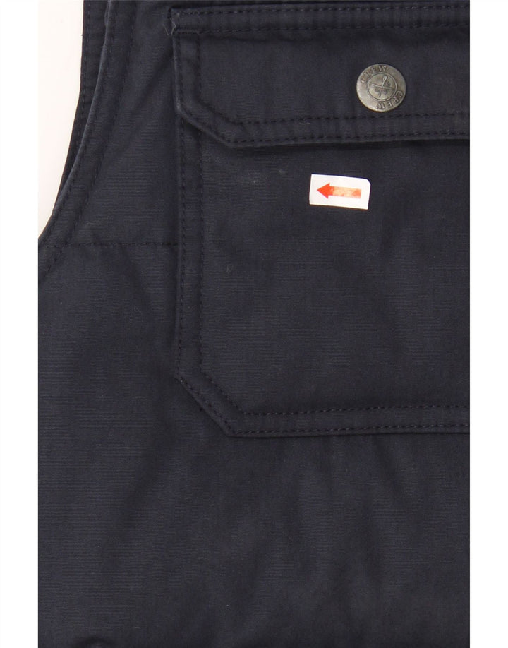 Crew Clothing Ανδρικά padded Gilet UK 38 Medium Navy Blue Polyester