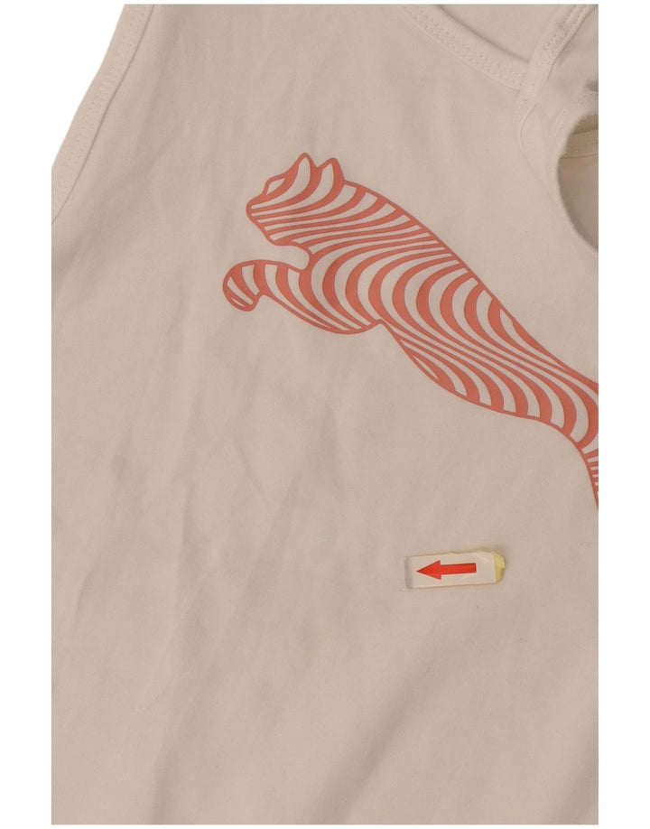 Puma Γυναικείο Γραφικό Γιλέκο UK 18 XL Λευκό
