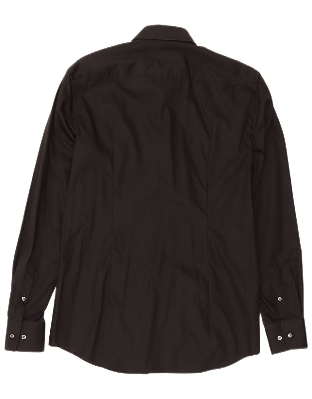 Ανδρικό πουκάμισο Hugo Boss Slim Fit Μέγεθος 39 Μεσαίο μαύρο βαμβακερό