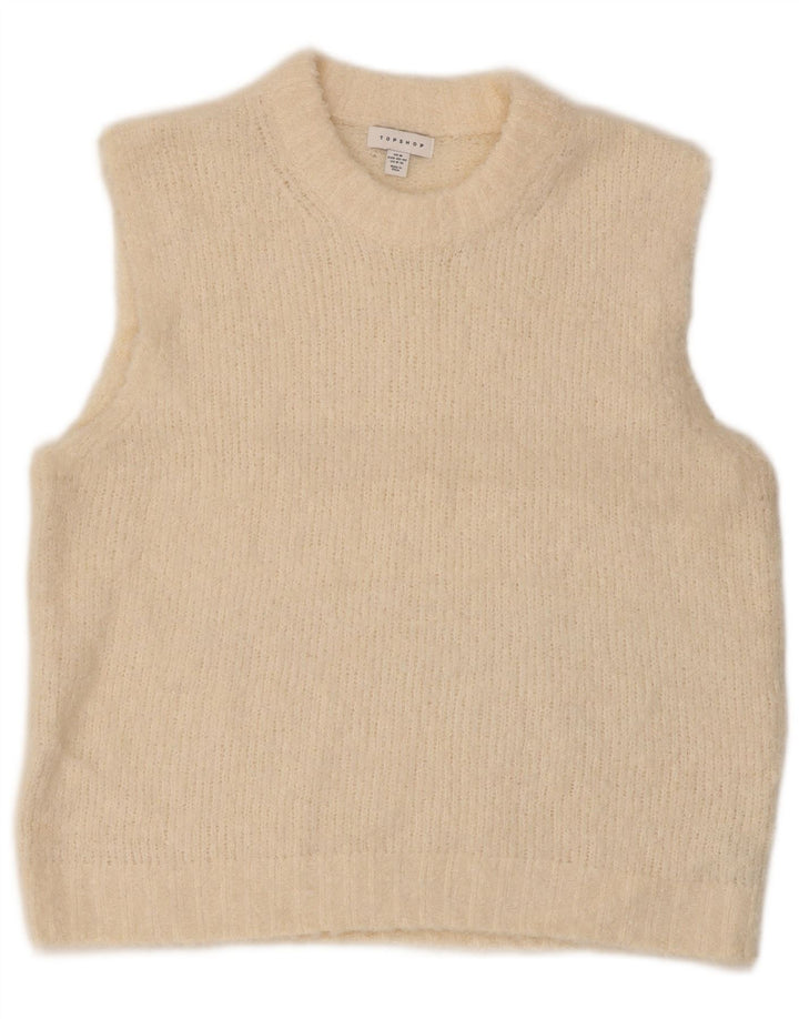 Topshop Γυναικείο Γιλέκο Tank Top UK 14 Medium Beige Polyester