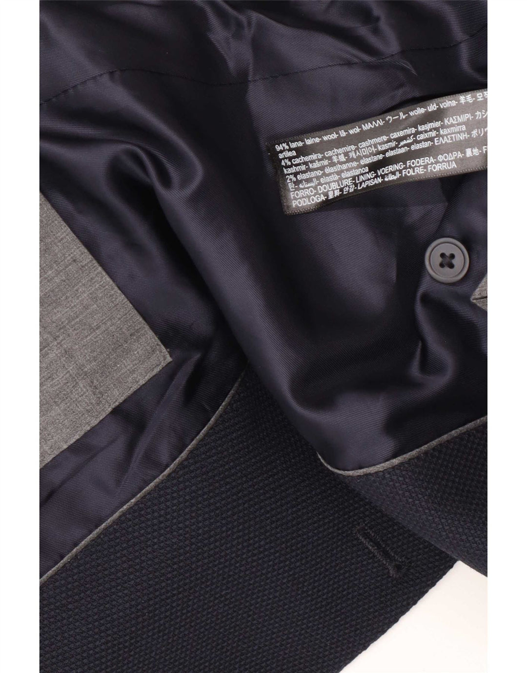 Massimo Dutti Ανδρικό σακάκι μπλέιζερ με 2 κουμπιά EU 50 Medium Navy Blue Wool
