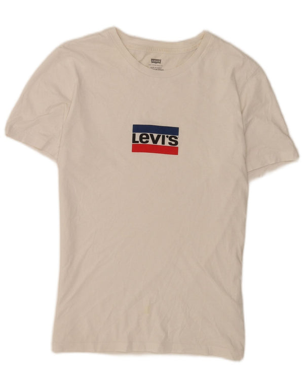 Ανδρικό γραφικό T-Shirt Levi's Top XS Λευκό βαμβακερό