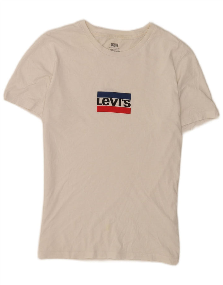 Ανδρικό γραφικό T-Shirt Levi's Top XS Λευκό βαμβακερό
