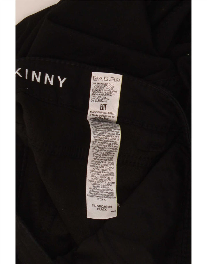 Marks & Spencer Γυναικείο Cropped Παντελόνι UK 12 Medium W30 L22 Black