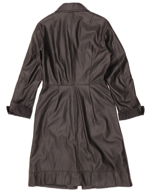 Γυναικείο παλτό Gas Faux Leather UK 12 Medium Black Cotton