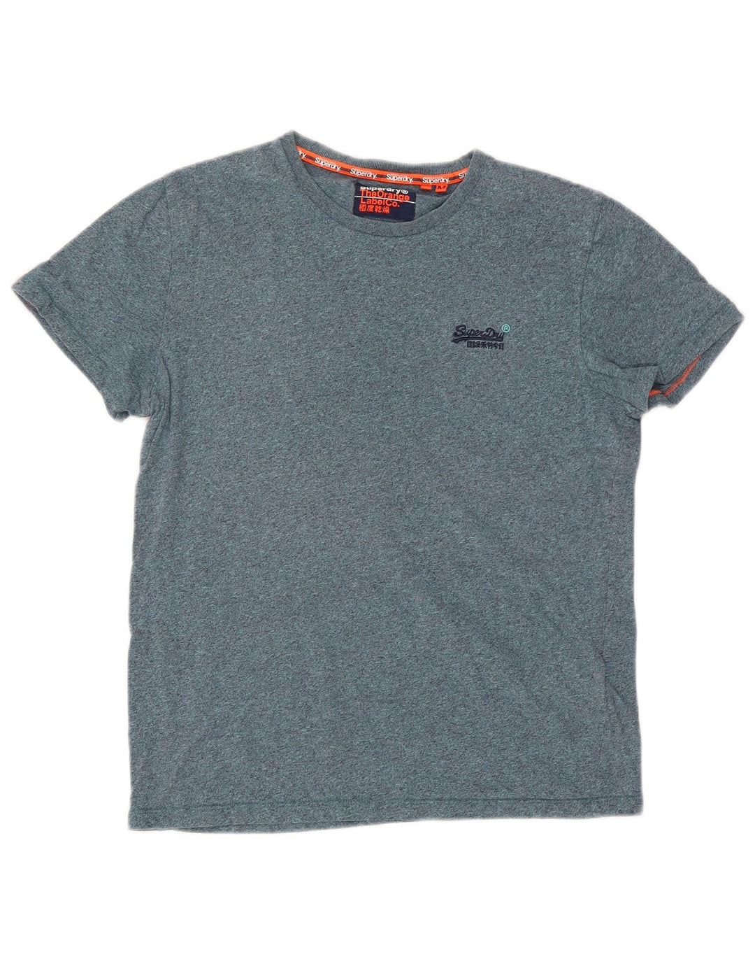 Ανδρικό T-Shirt Superdry Μπλουζάκι από μεσαίο μπλε βαμβακερό