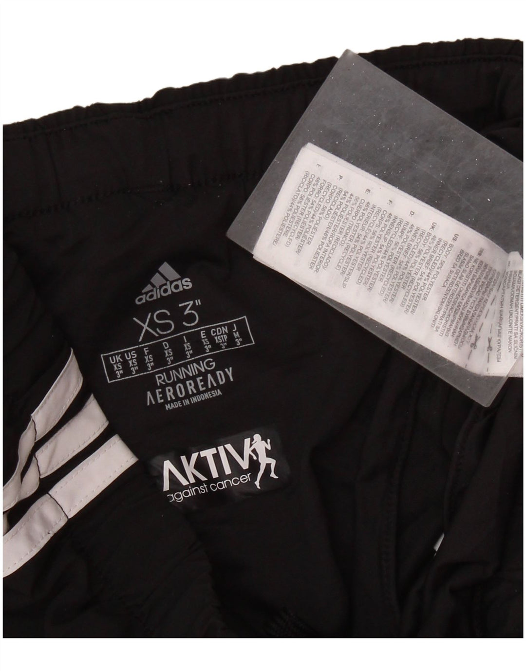Γυναικείο αθλητικό σορτς ADIDAS Aeroready UK 6 XS μαύρο πολυεστέρα