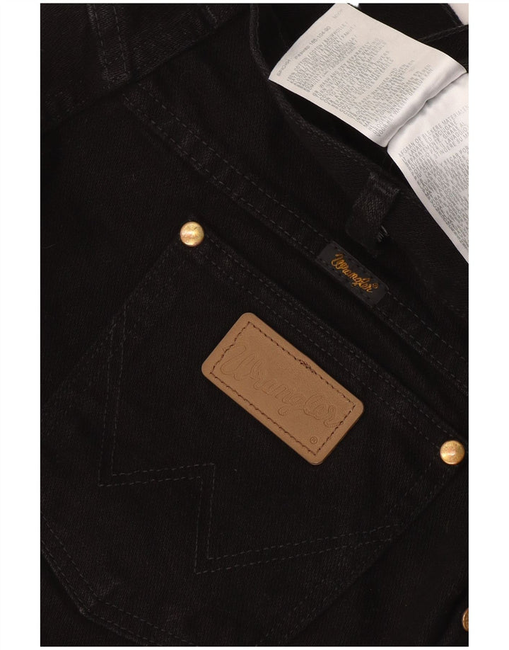 Ανδρικό τζιν Wrangler ίσιο W36 L30 Μαύρο