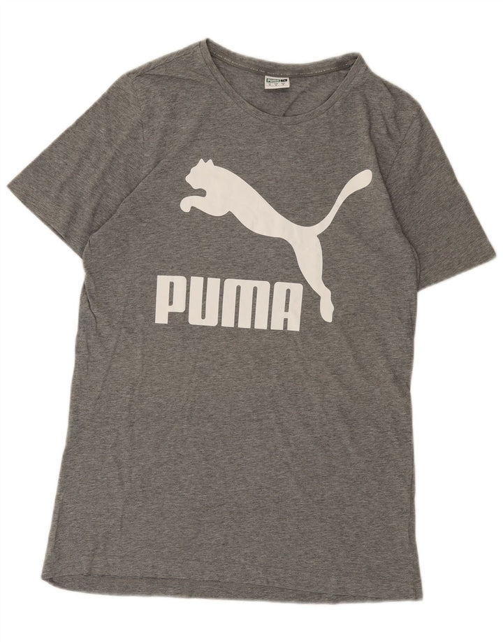 Ανδρικό γραφικό μπλουζάκι Puma Top Medium Grey Flecked