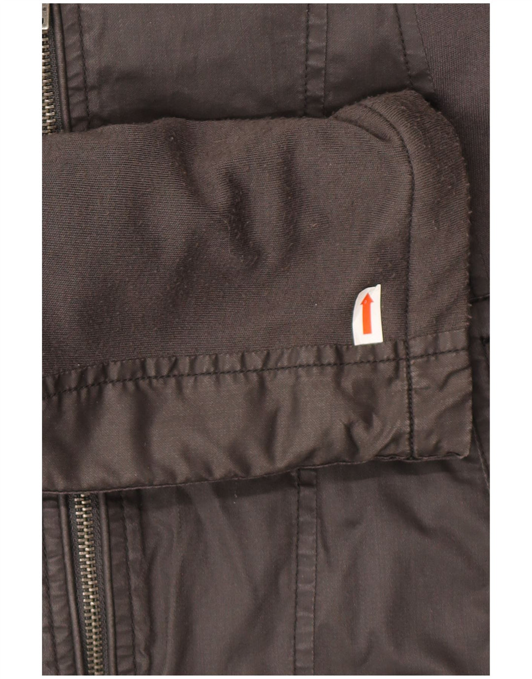 Energie Ανδρικό Biker Jacket UK 42 XL Γκρι βαμβακερό