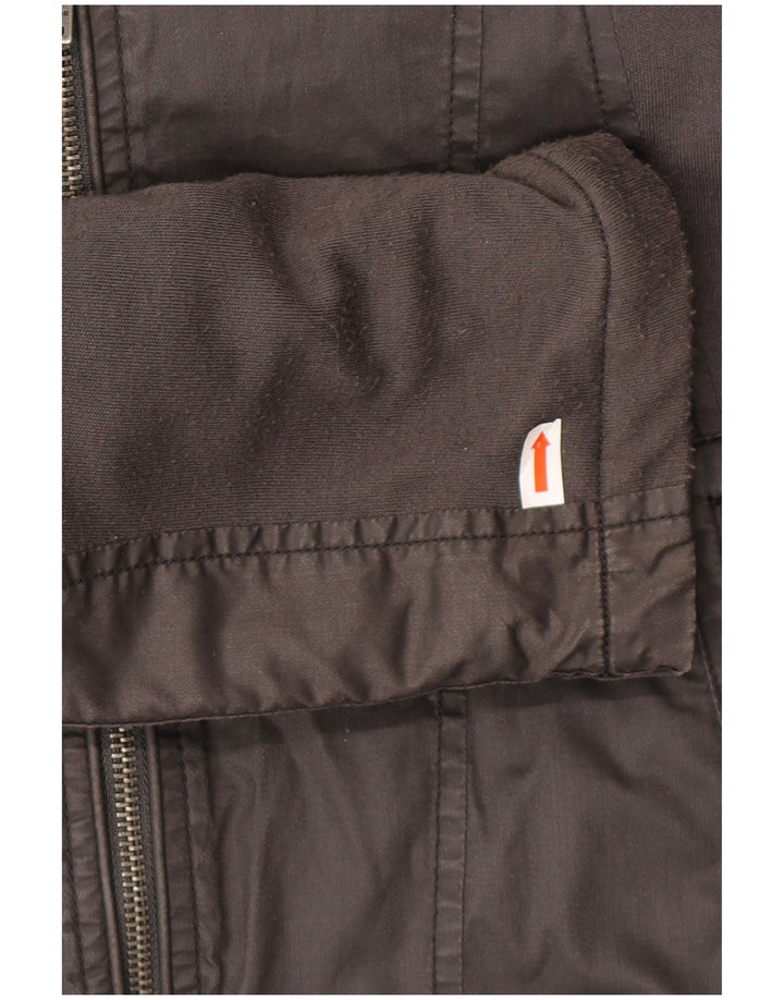 Energie Ανδρικό Biker Jacket UK 42 XL Γκρι βαμβακερό
