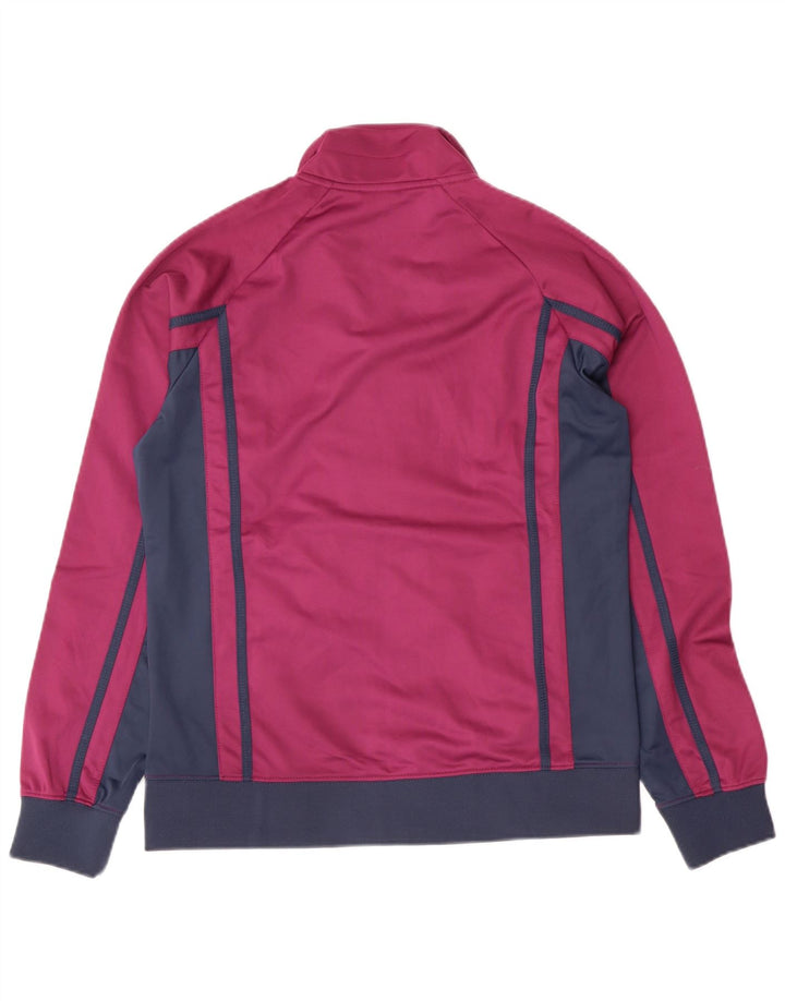 Γυναικεία αθλητική φόρμα ASICS Top Jacket UK 14 Large Purple Colourblock Polyester