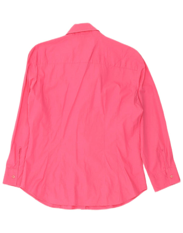 Benetton Womens Shirt Large Pink Cotton