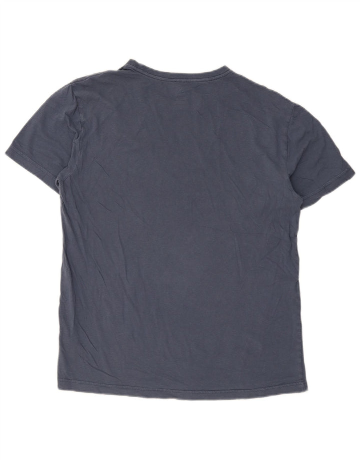 Ανδρικό γραφικό T-shirt T-shirt Hurley Μικρό μπλε βαμβακερό