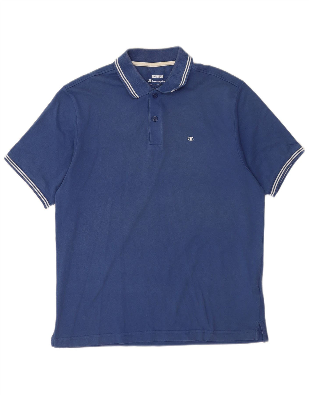 Ανδρικό μπλουζάκι πόλο Champion Easy Fit, μεσαίο μπλε βαμβακερό