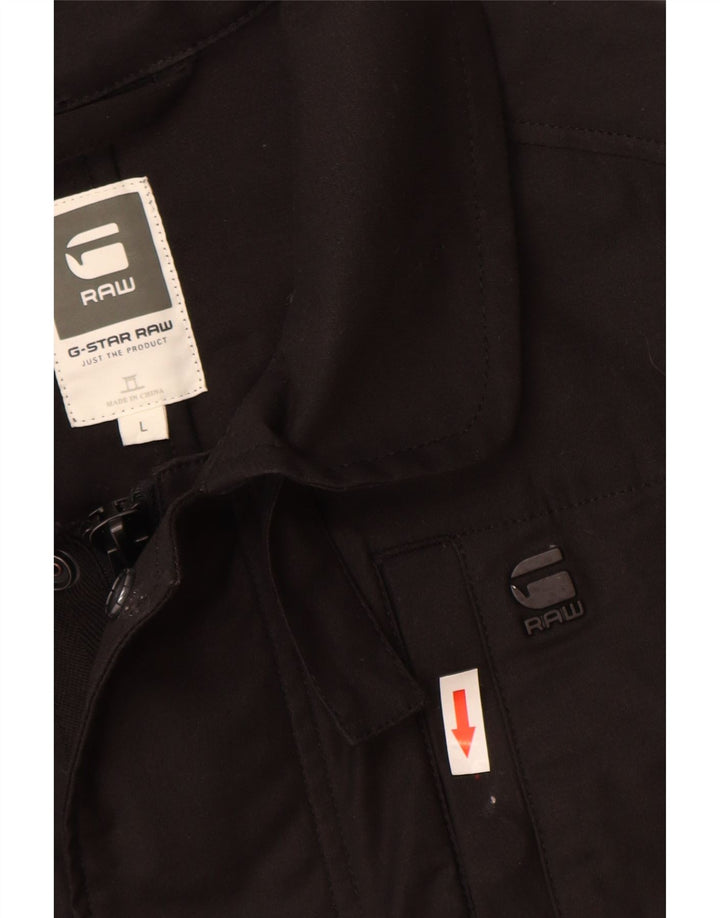 G-Star Ανδρικό Utility Jacket UK 40 Large Μαύρο Βαμβακερό