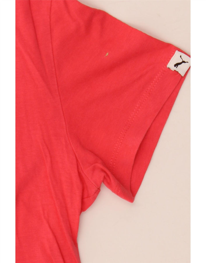 Puma Girls Graphic T-Shirt Top 13-14 Years Pink