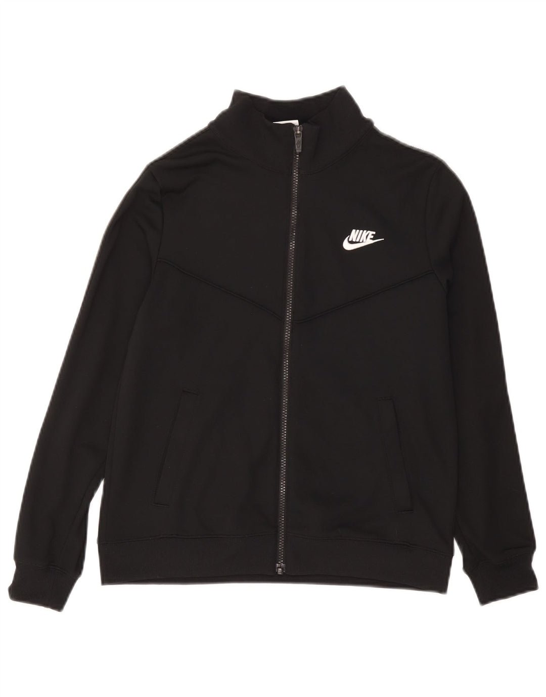 Μπουφάν Nike Boys αθλητική φόρμα 12-13 ετών μεγάλο μαύρο πολυεστέρα