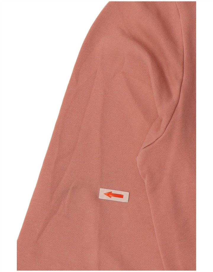 Champion Womens Crop Graphic Oversized φούτερ Jumper UK 10 Small Pink