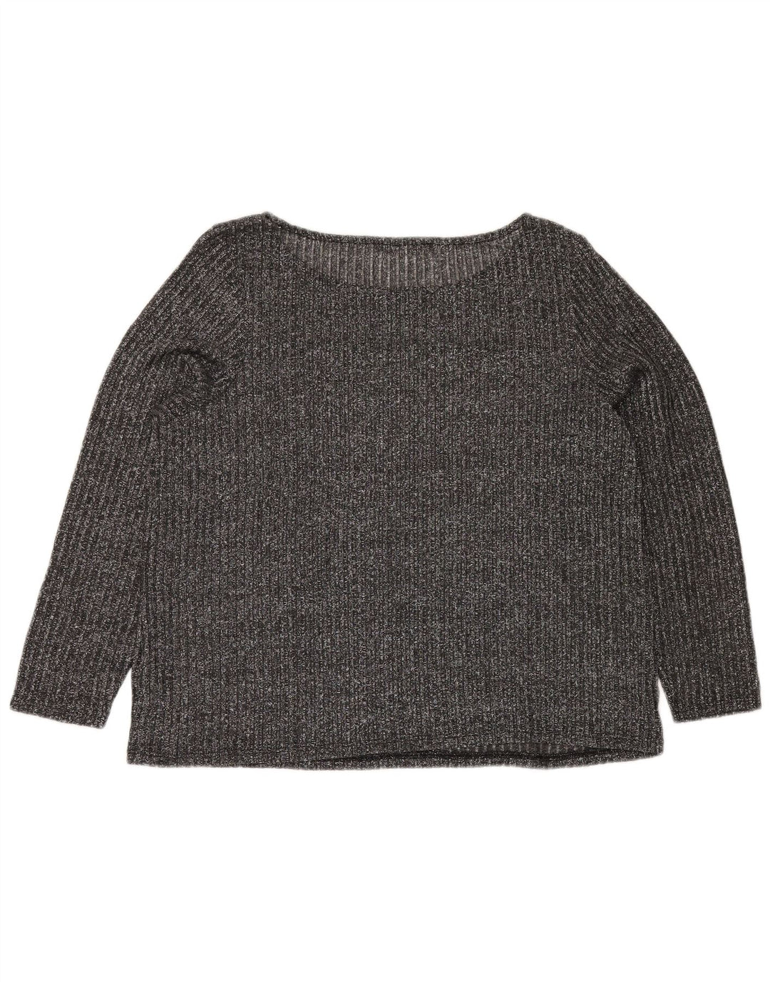 MARKS & SPENCER Γυναικεία μπλούζα τοπ UK 20 2XL με γκρι φλύκταινες πολυεστέρας