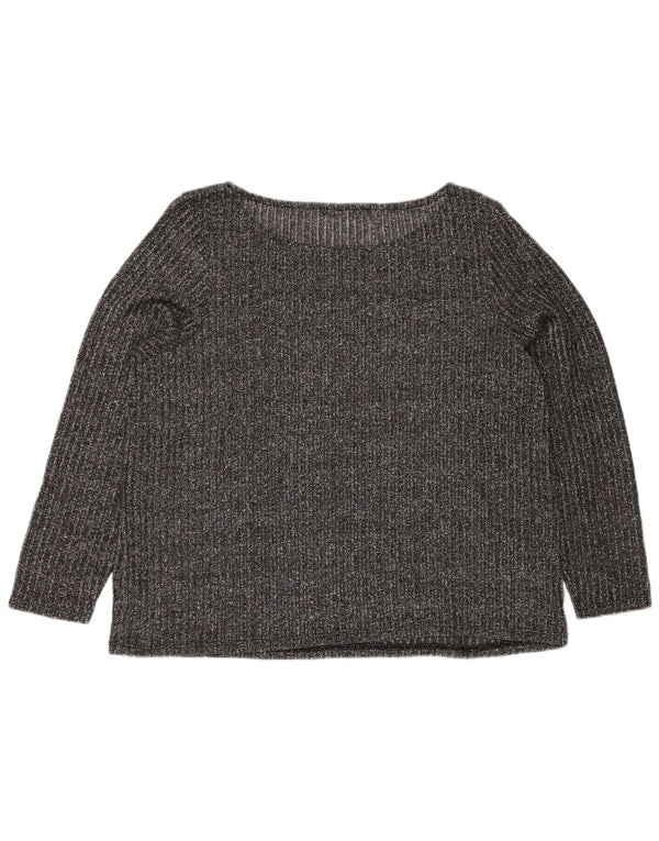 MARKS & SPENCER Γυναικεία μπλούζα τοπ UK 20 2XL με γκρι φλύκταινες πολυεστέρας