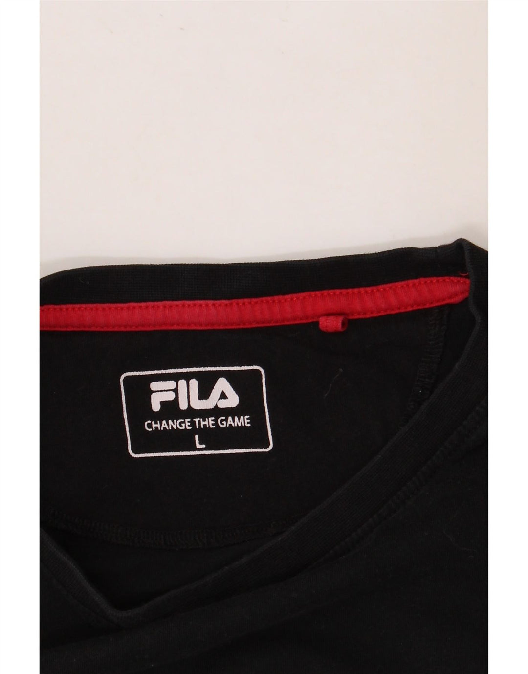 Ανδρικό γραφικό μπλουζάκι FILA Top Large Μαύρο