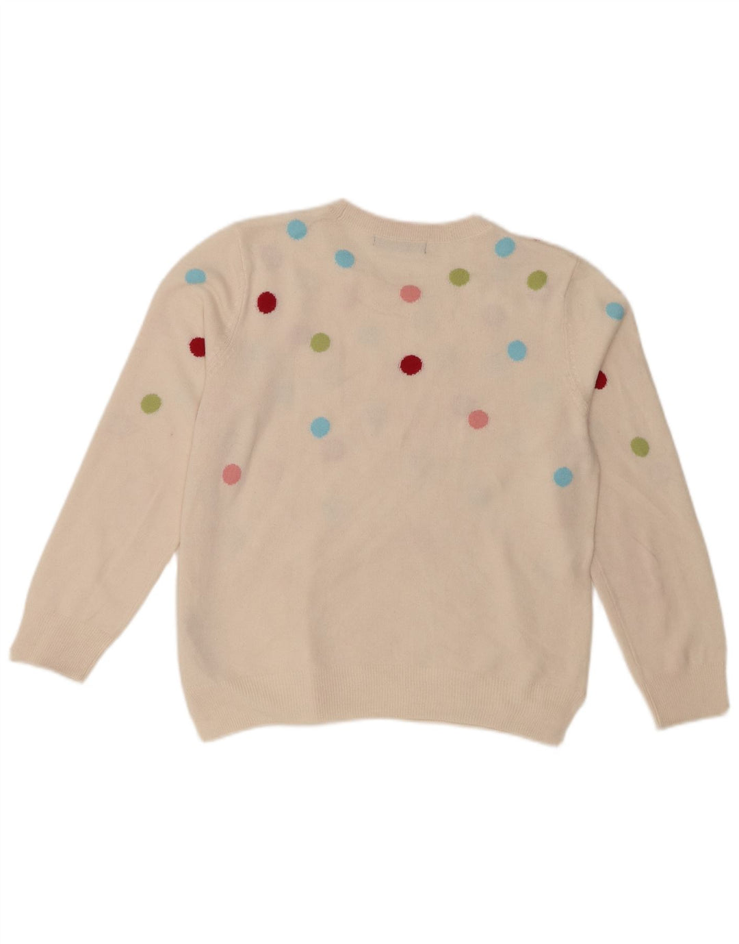 Marks & Spencer Γυναικείο πουλόβερ με λαιμόκοψη UK 12 Medium Off White