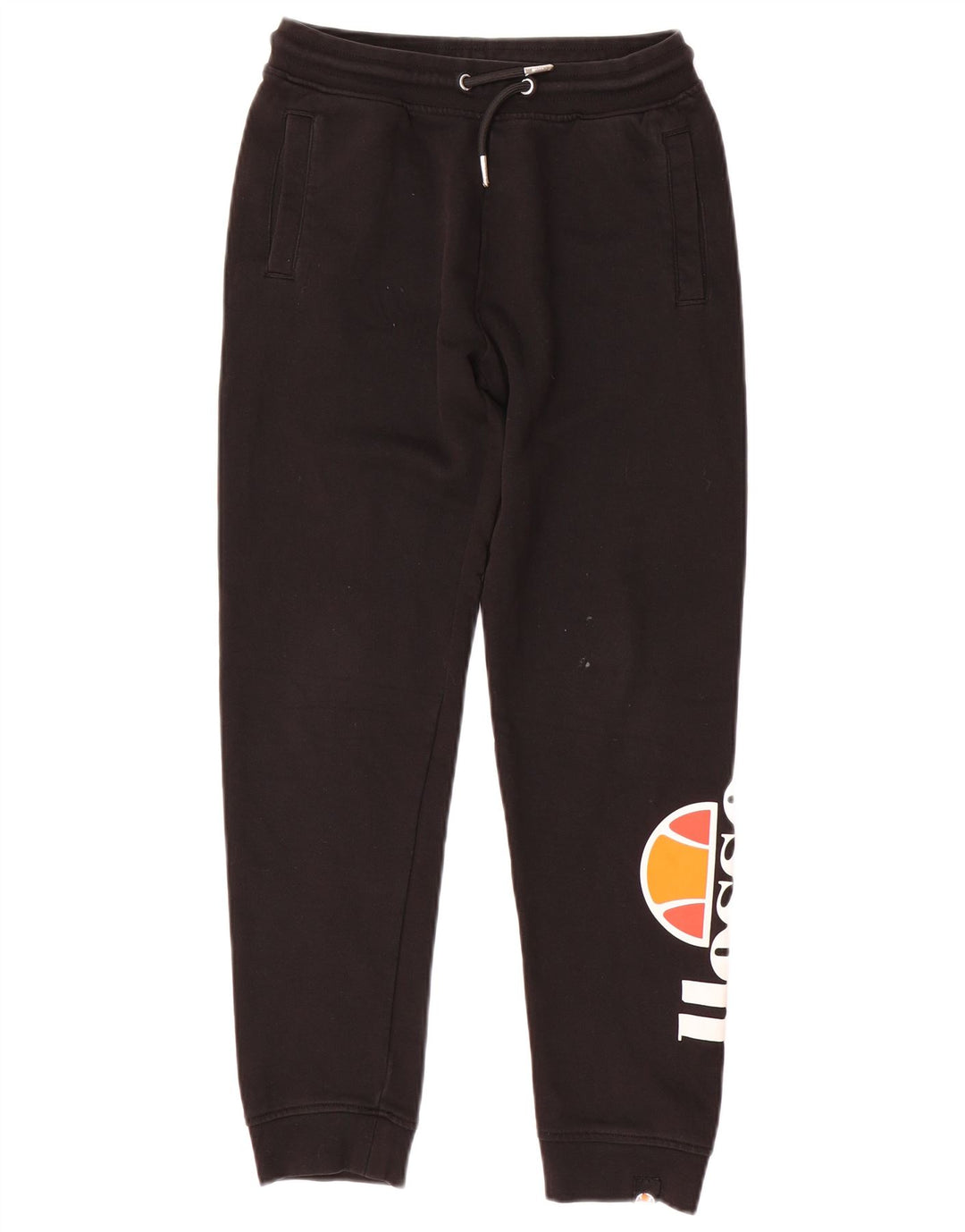 ELLESSE Boys Graphic αθλητική Παντελόνι Joggers 11-12 ετών Μαύρο βαμβακερό