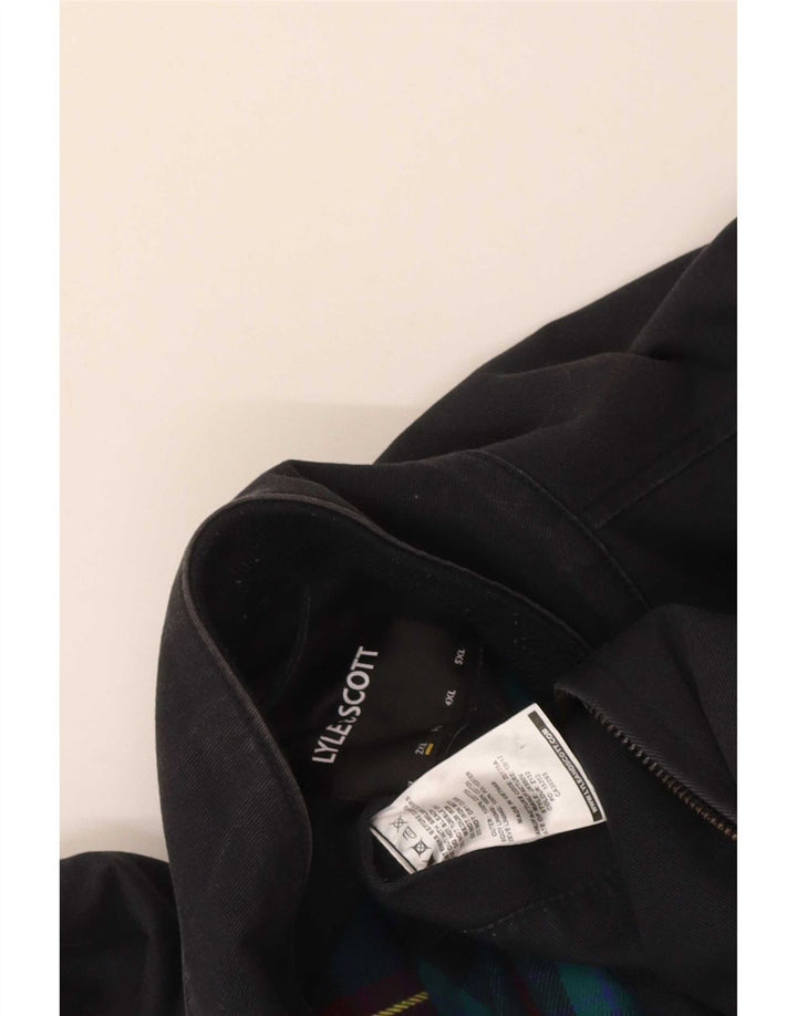 Lyle & Scott Ανδρικό Bomber Jacket UK 44 2XL Navy Blue Cotton