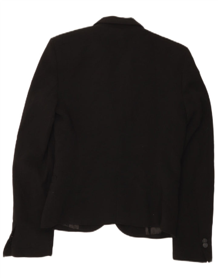 Zara Γυναικείο Μπουφάν Blazer UK 6 XS Μαύρο με 1 κουμπί
