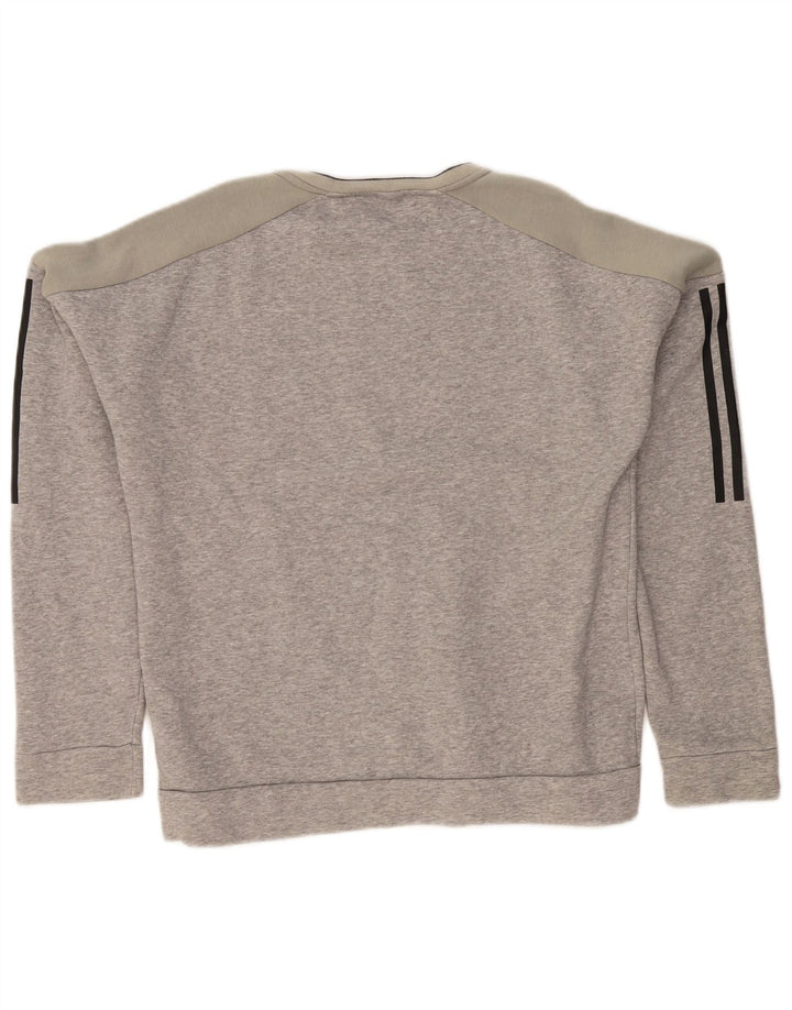 Ανδρικό φούτερ Adidas Jumper Small Grey Colourblock Βαμβακερό