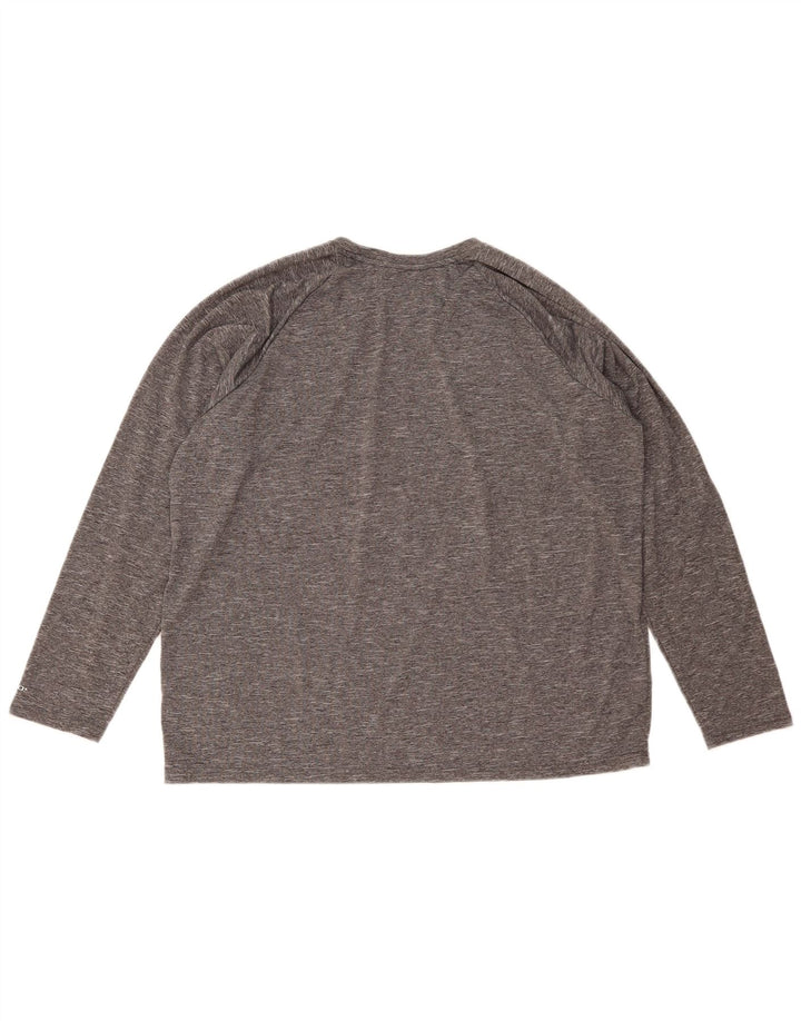 Ανδρικό τοπ Nike Dri Fit Μακρυμάνικο XL με γκρι όψη
