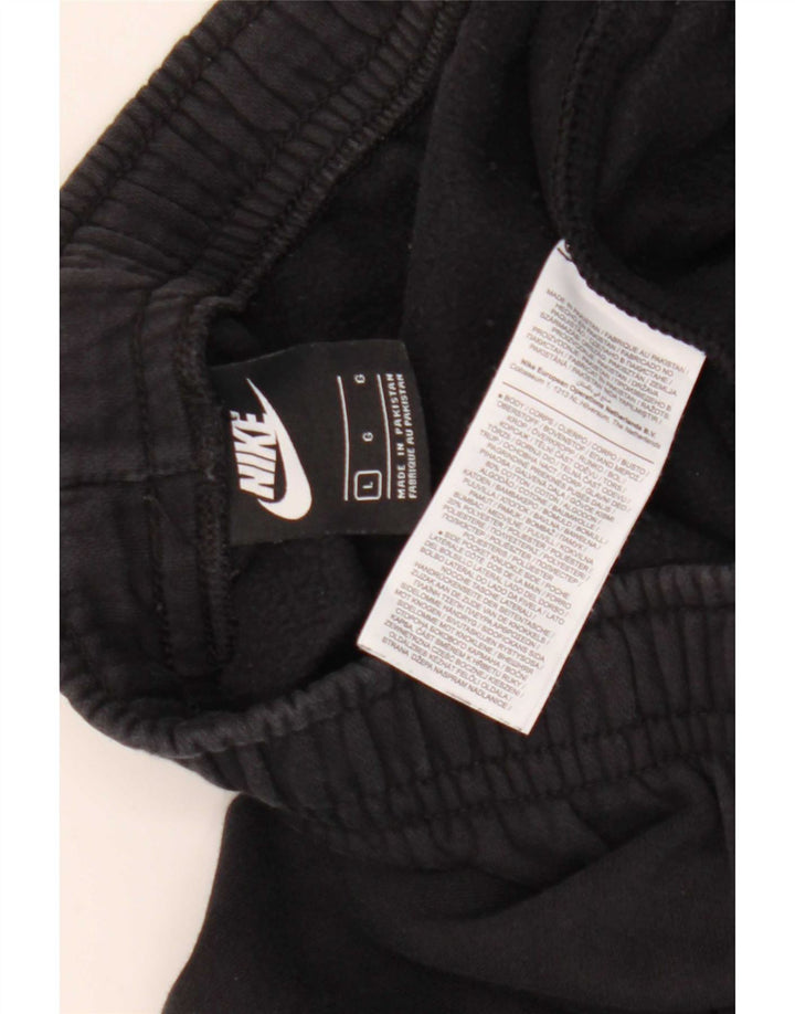 Ανδρική φόρμα γυμναστικής Nike γραφική, μεγάλη μαύρη βαμβακερή