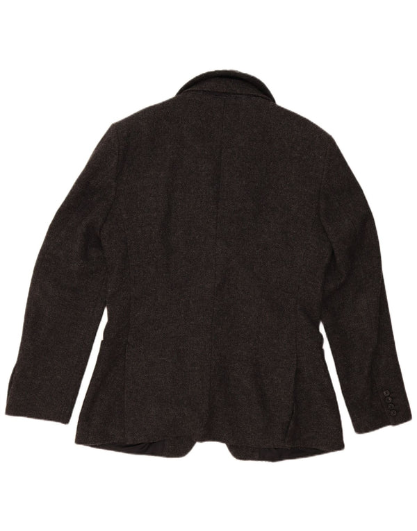 Benetton Ανδρικό σακάκι με 2 κουμπιά σακάκι IT 50 Large Grey Flecked Wool