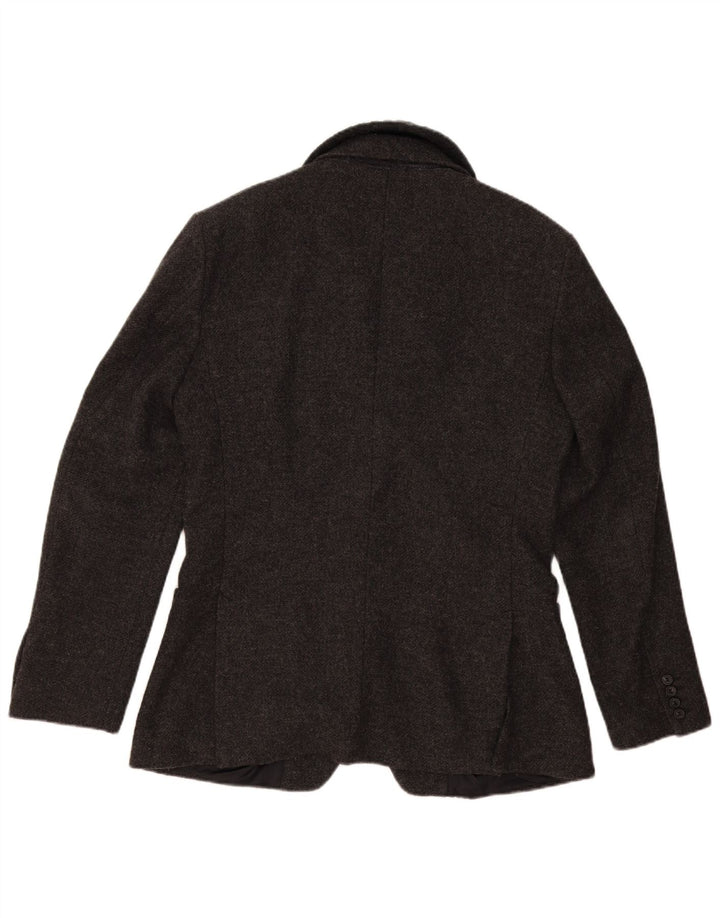 Benetton Ανδρικό σακάκι με 2 κουμπιά σακάκι IT 50 Large Grey Flecked Wool