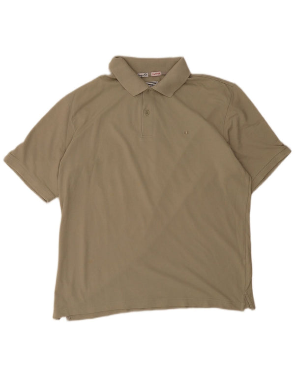 Champion Mens Easy Fit Polo Shirt XL Χακί βαμβακερό