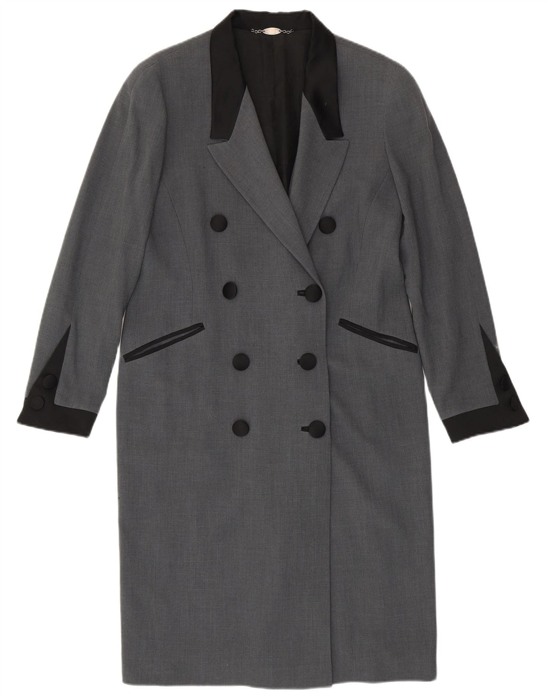 Vintage Γυναικείο Παλτό IT 46 Large Grey Wool