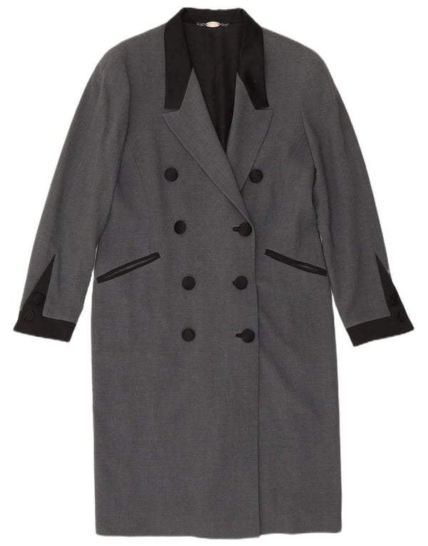 Vintage Γυναικείο Παλτό IT 46 Large Grey Wool