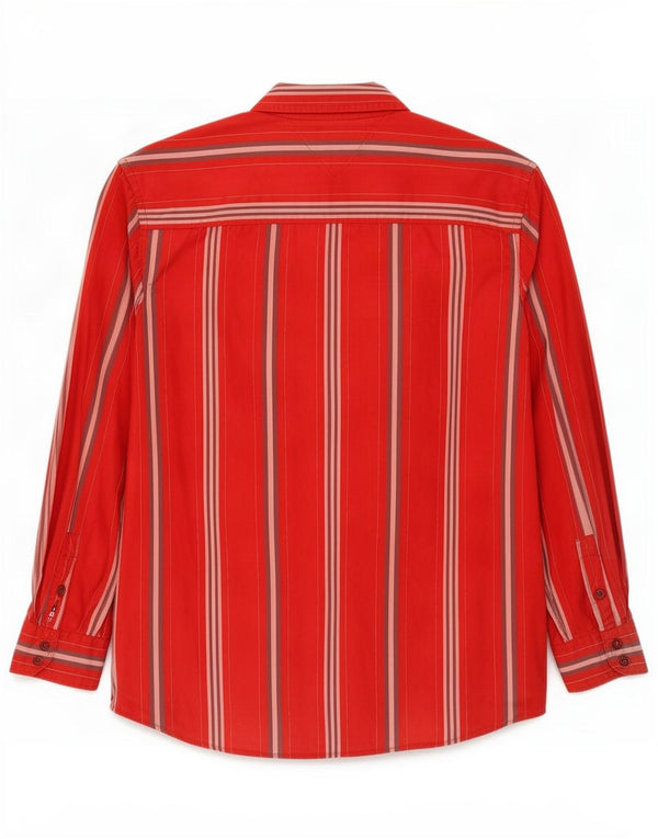 Ανδρικό πουκάμισο Tommy Hilfiger XL Κόκκινο βαμβακερό ριγέ