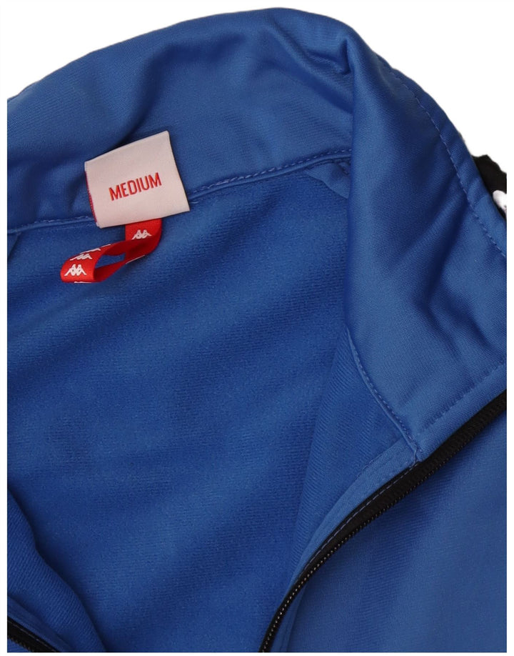 Γυναικεία αθλητική φόρμα γραφικών Kappa Top Jacket UK 12 Medium Blue Colourblock