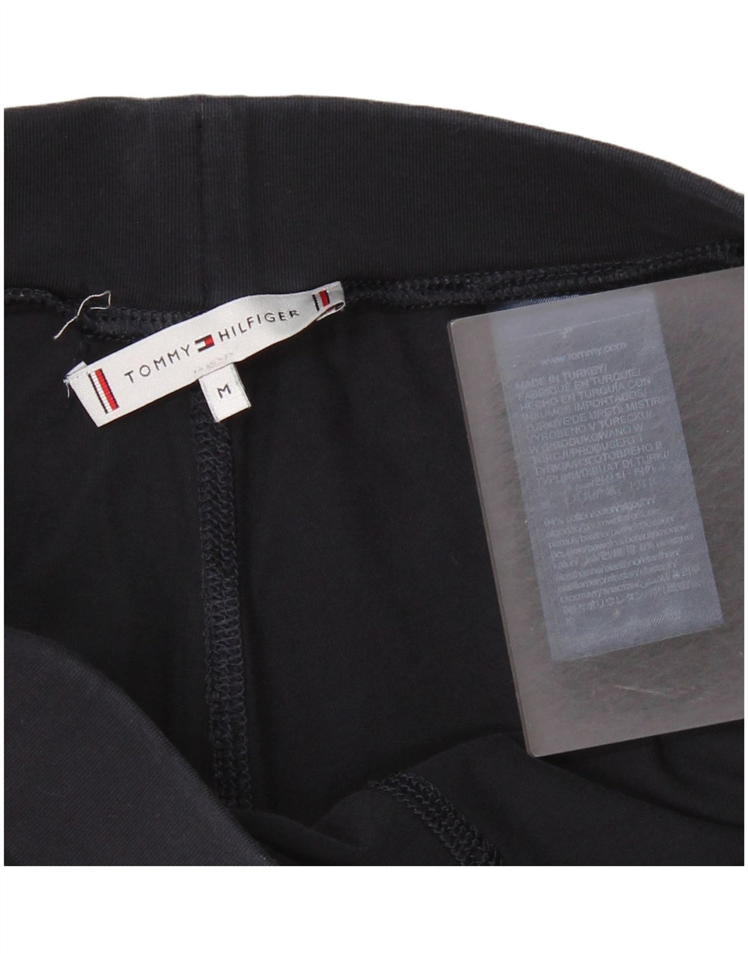 Γυναικεία γραφικά κολάν TOMMY HILFIGER UK 12 μεσαίου μπλε από βαμβάκι