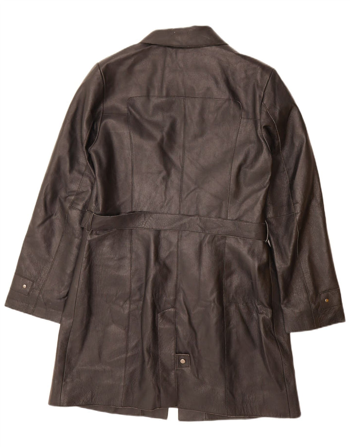 CONBIPEL Γυναικείο Δερμάτινο Παλτό IT 48 XL Μαύρο Δερμάτινο