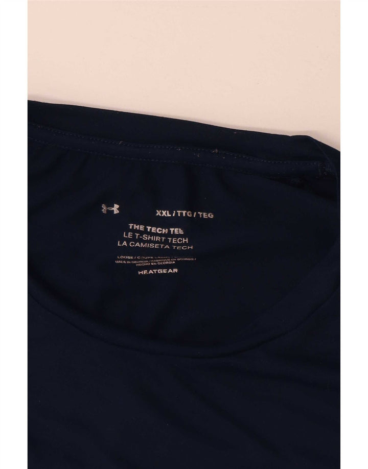 Under Armour Ανδρικό T-Shirt Top 2XL Navy Blue Polyester