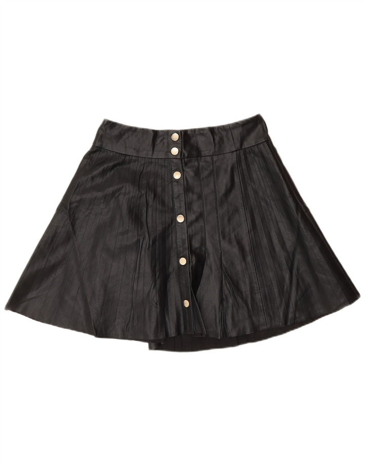 Zara Γυναικεία Μίνι Φούστα από Faux Leather Small W26 Black Polyester