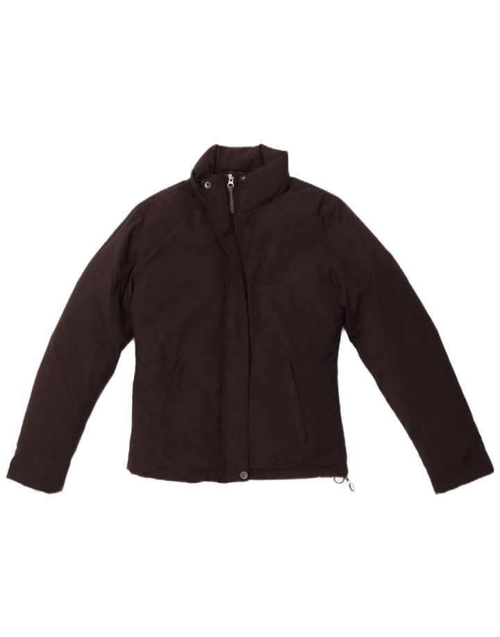 Γυναικείο μπουφάν FILA με επένδυση UK 10 Small Black Polyamide