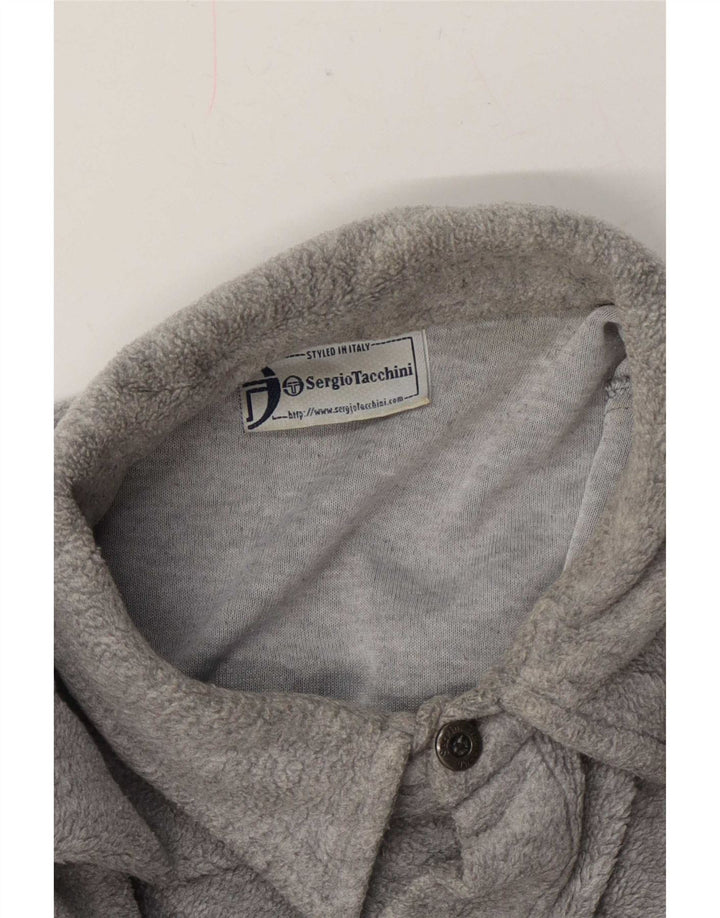 Sergio Tacchini Ανδρικό πουκάμισο Fleece πουκάμισο XL Γκρι