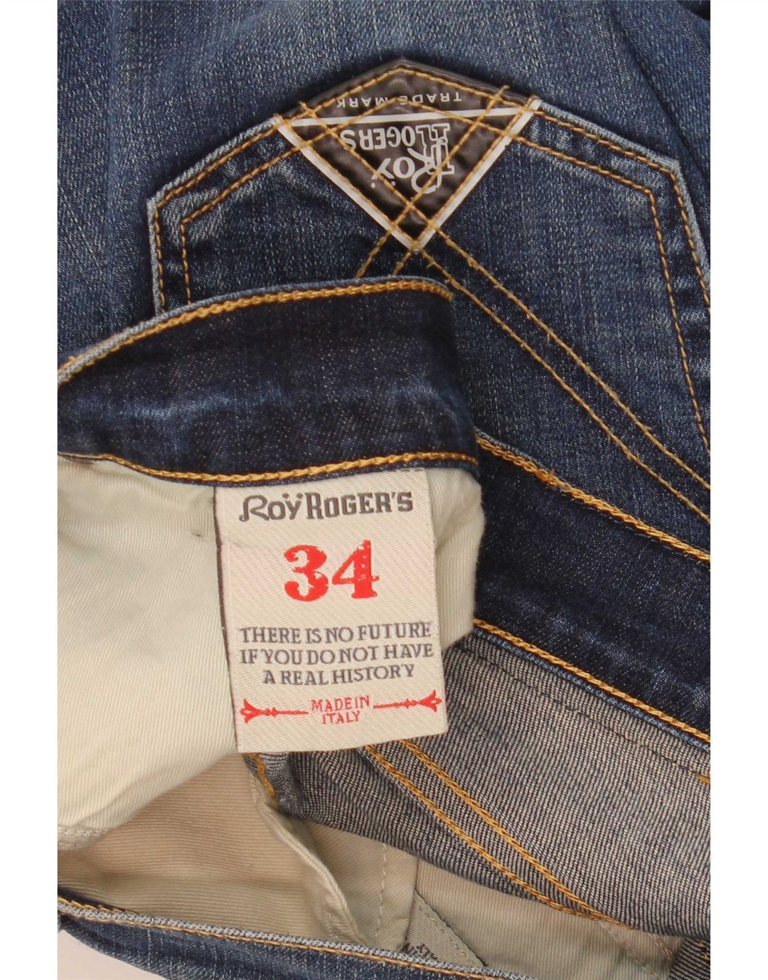 Roy Rogers Ανδρικό Slim Jeans W34 L32 Μπλε βαμβακερό
