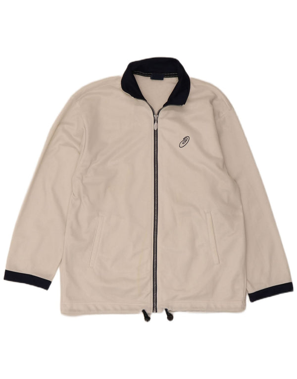 Ανδρική φόρμα Asics Top Jacket Small White Colourblock Polyester Sports